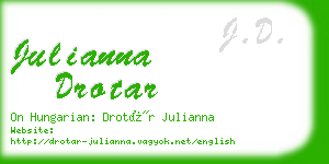 julianna drotar business card